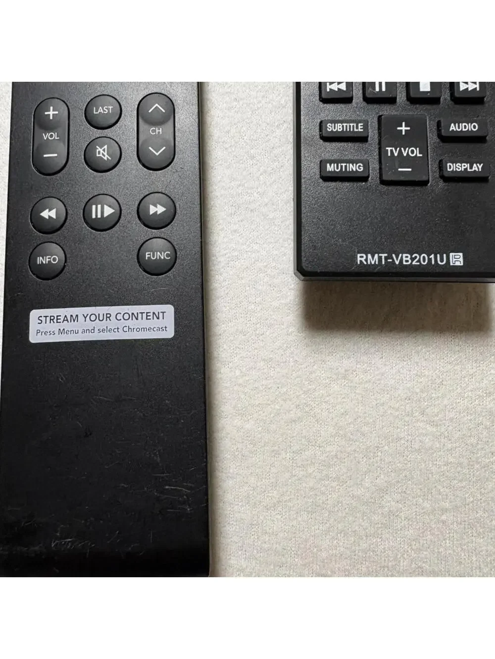 Sony RMT-VB201U Blu-ray Remote Control and Funtai 781A TV Remote Bundle